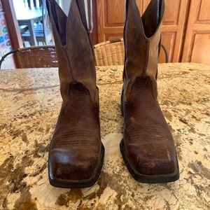 Ariat Boots Men 10 D Rambler Western Boot Earth Brown Soft Leather
